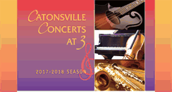 Desktop Screenshot of catonsvilleconcerts.org